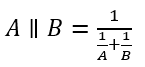 A∥B=1/(1/A+1/B)